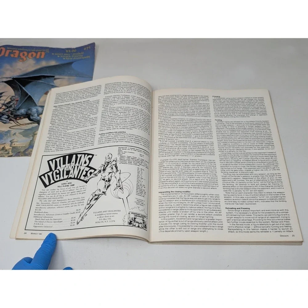 The Dragon Magazine 71 Vol VII Issue 9 Dungeons‎ & Dragons March 1983 VTG READ